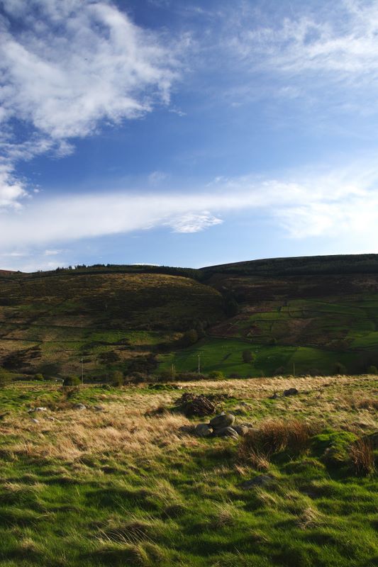 Texture: View from road out of Kilternan, South Co. Dublin, Ireland.